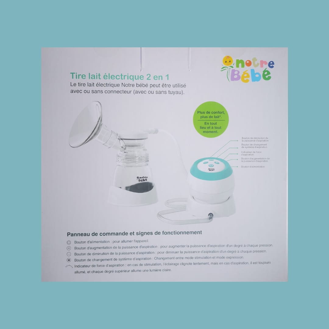 💖 Tire-Lait Électrique 2 en 1 – Notre Bébé 💖